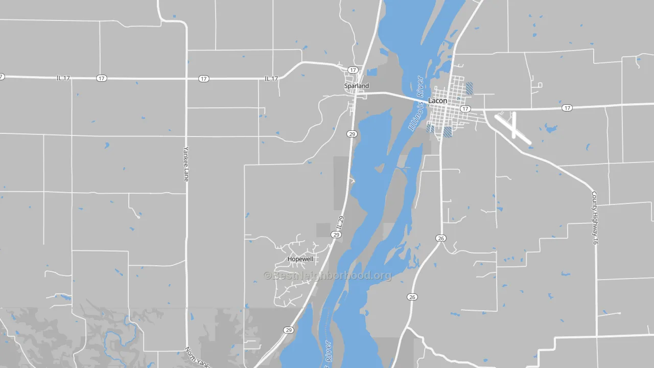 Transit Grade map of Sparland, IL