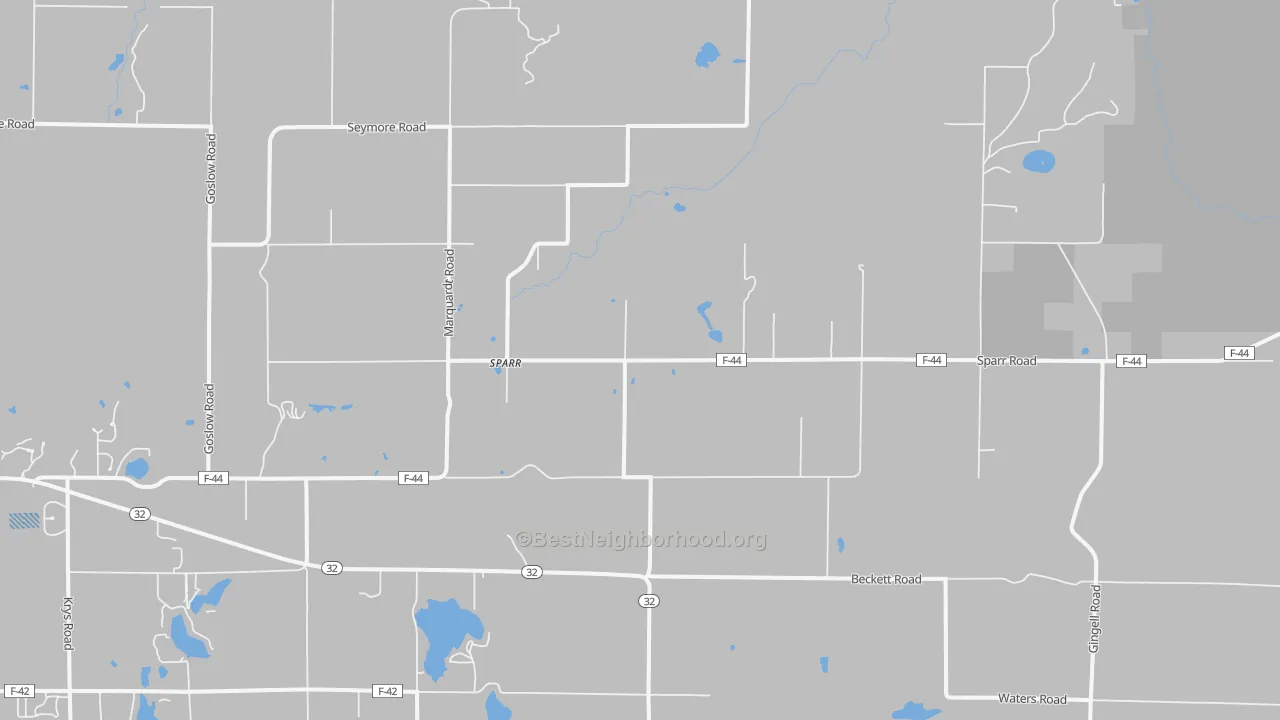 Transit Grade map of Sparr, MI