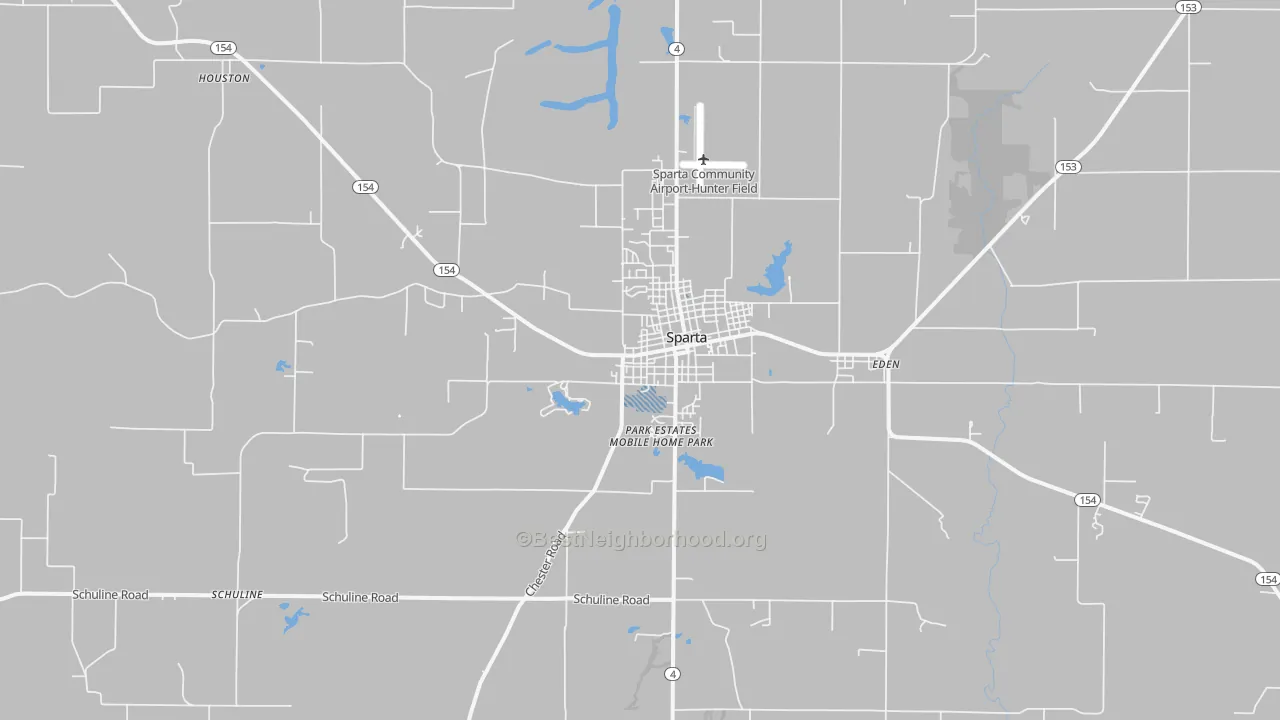 Transit Grade map of Sparta, IL