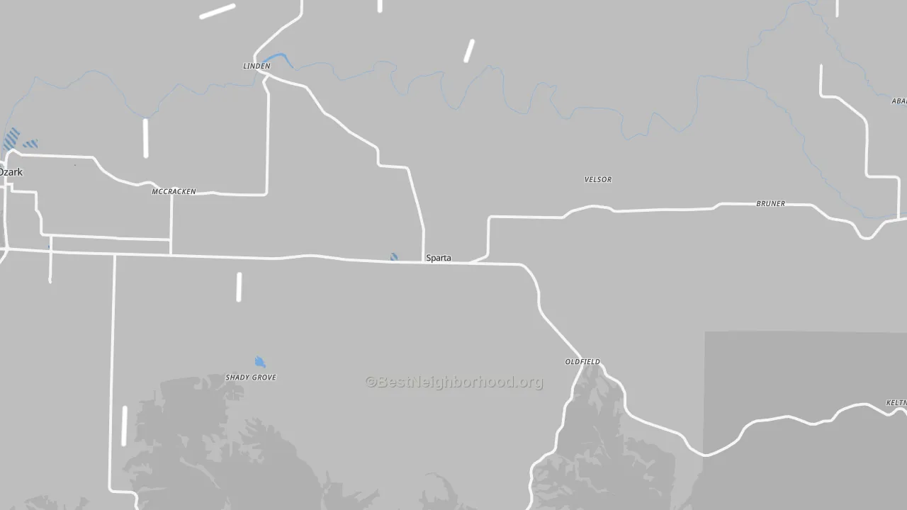 Transit Grade map of Sparta, MO