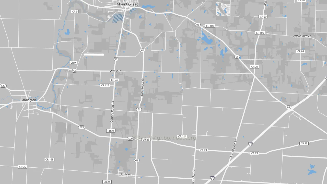 Transit Grade map of Sparta, OH