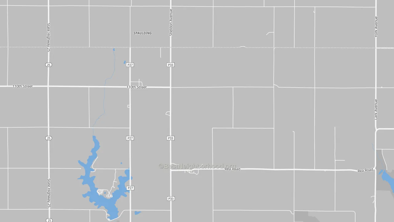 Transit Grade map of Spaulding, IA