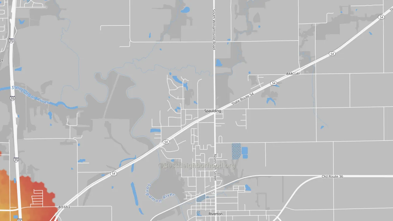 Transit Grade map of Spaulding, IL