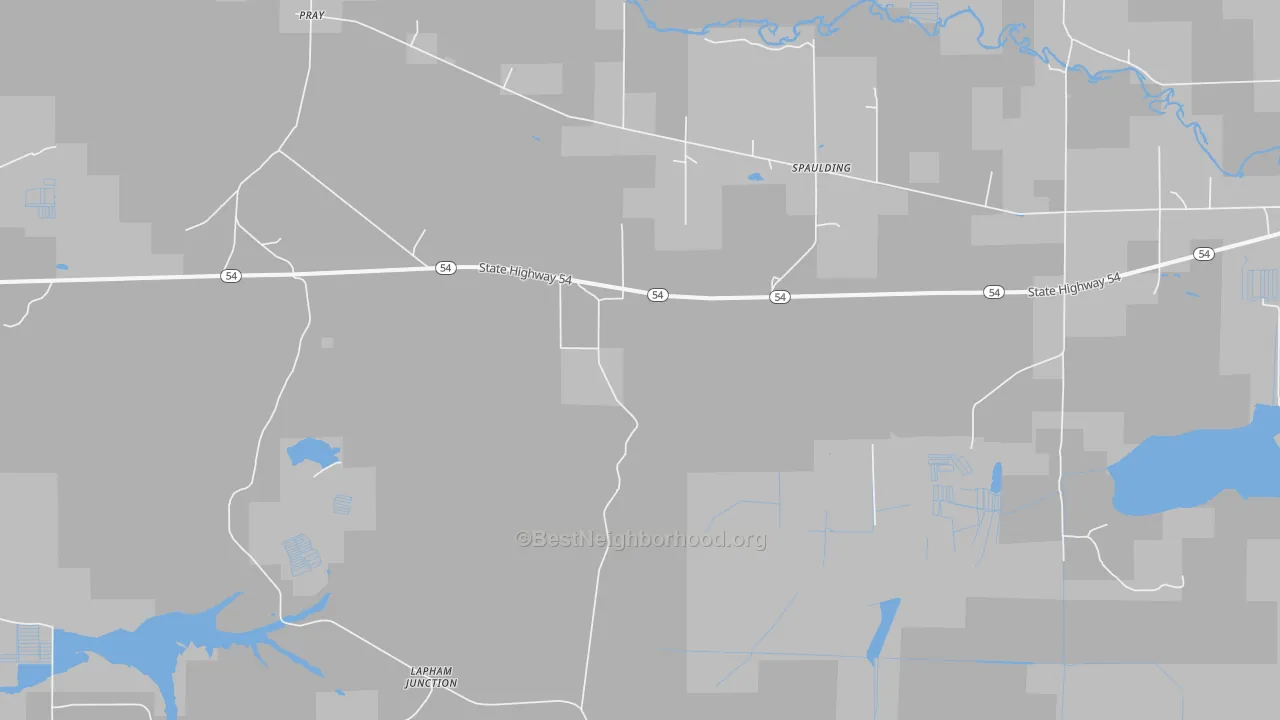 Transit Grade map of Spaulding, WI