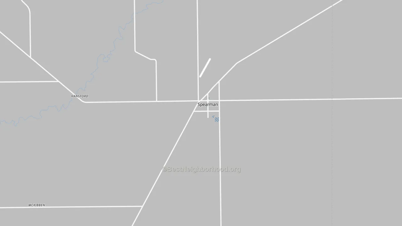 Transit Grade map of Spearman, TX
