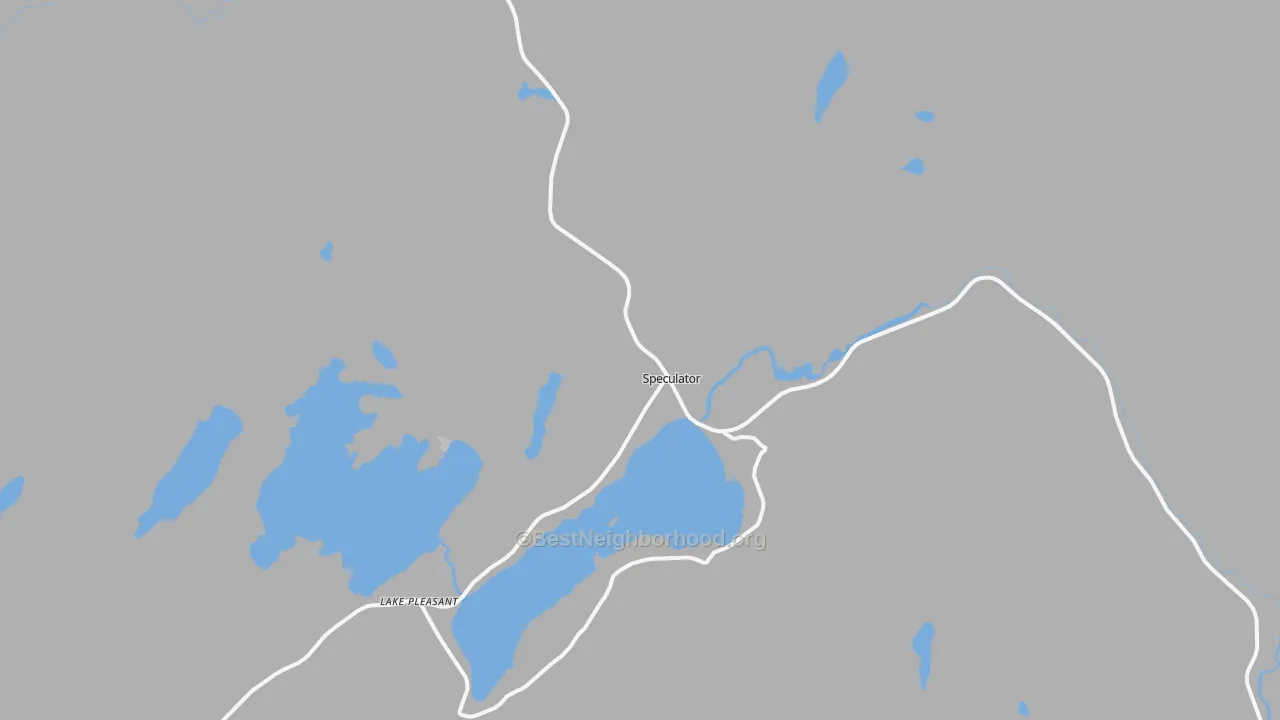 Transit Grade map of Speculator, NY