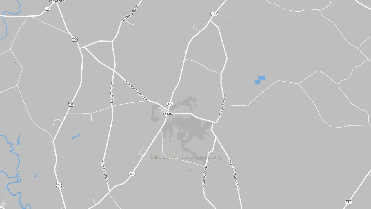 Transit Grade map of Speed, NC