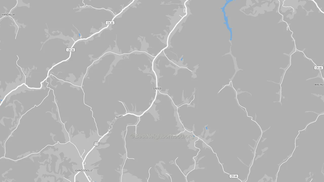 Transit Grade map of Speed, WV