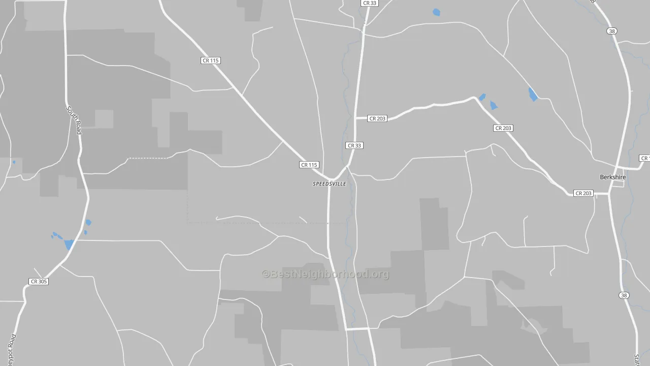Transit Grade map of Speedsville, NY