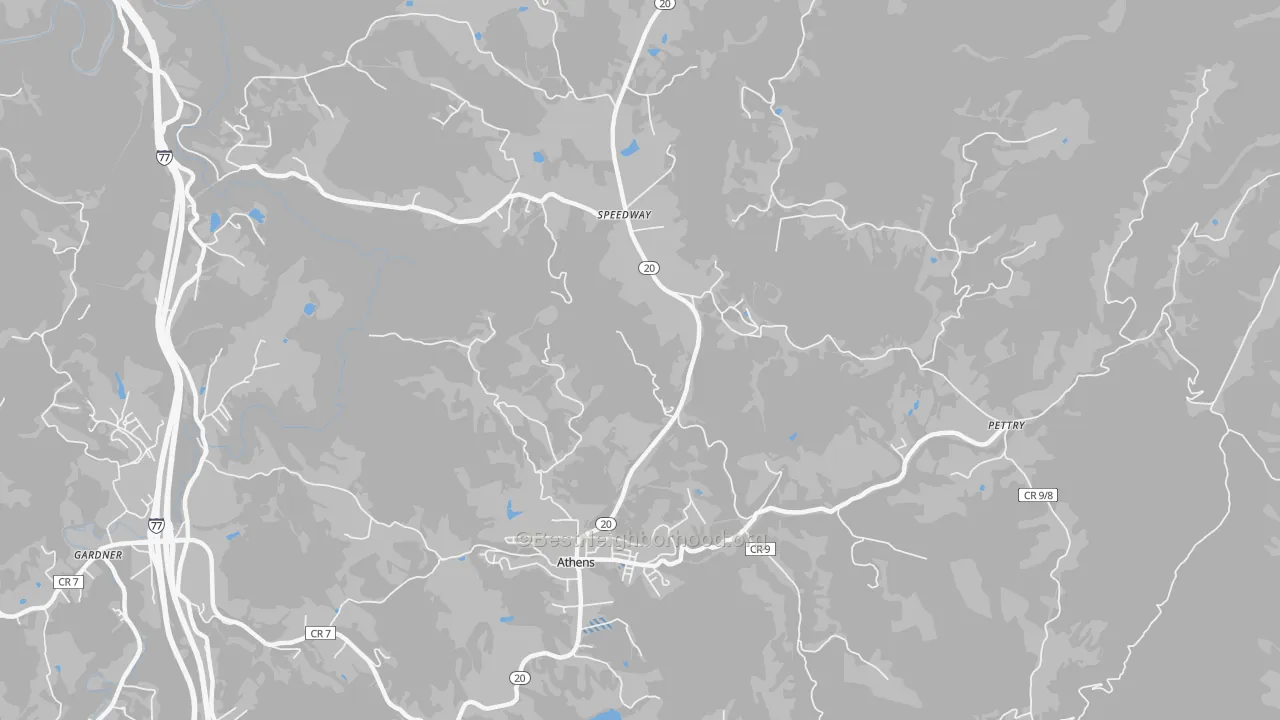Transit Grade map of Speedway, WV