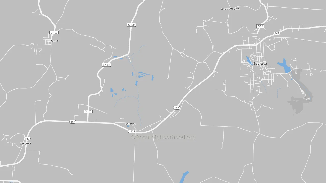 Transit Grade map of Speidel, OH
