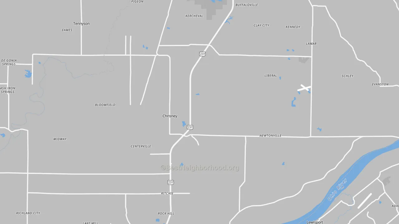 Transit Grade map of Spencer County, IN