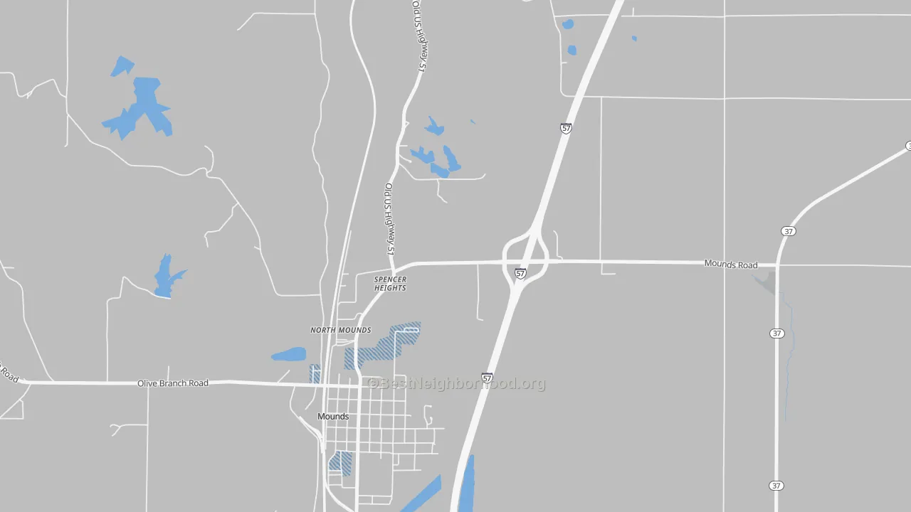Transit Grade map of Spencer Heights, IL