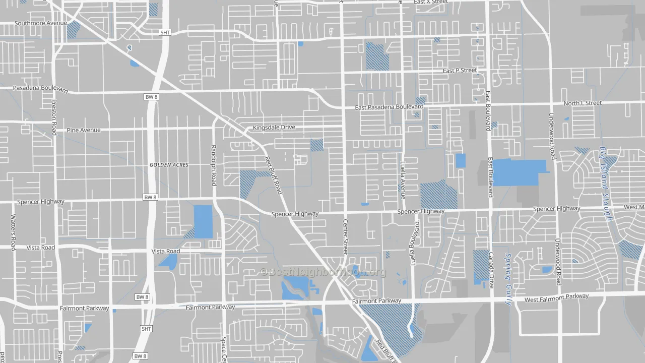Transit Grade map of Spencer View Terrace, Deer Park, TX