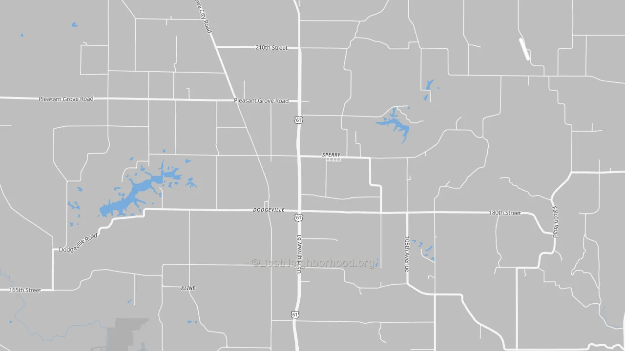 Transit Grade map of Sperry, IA