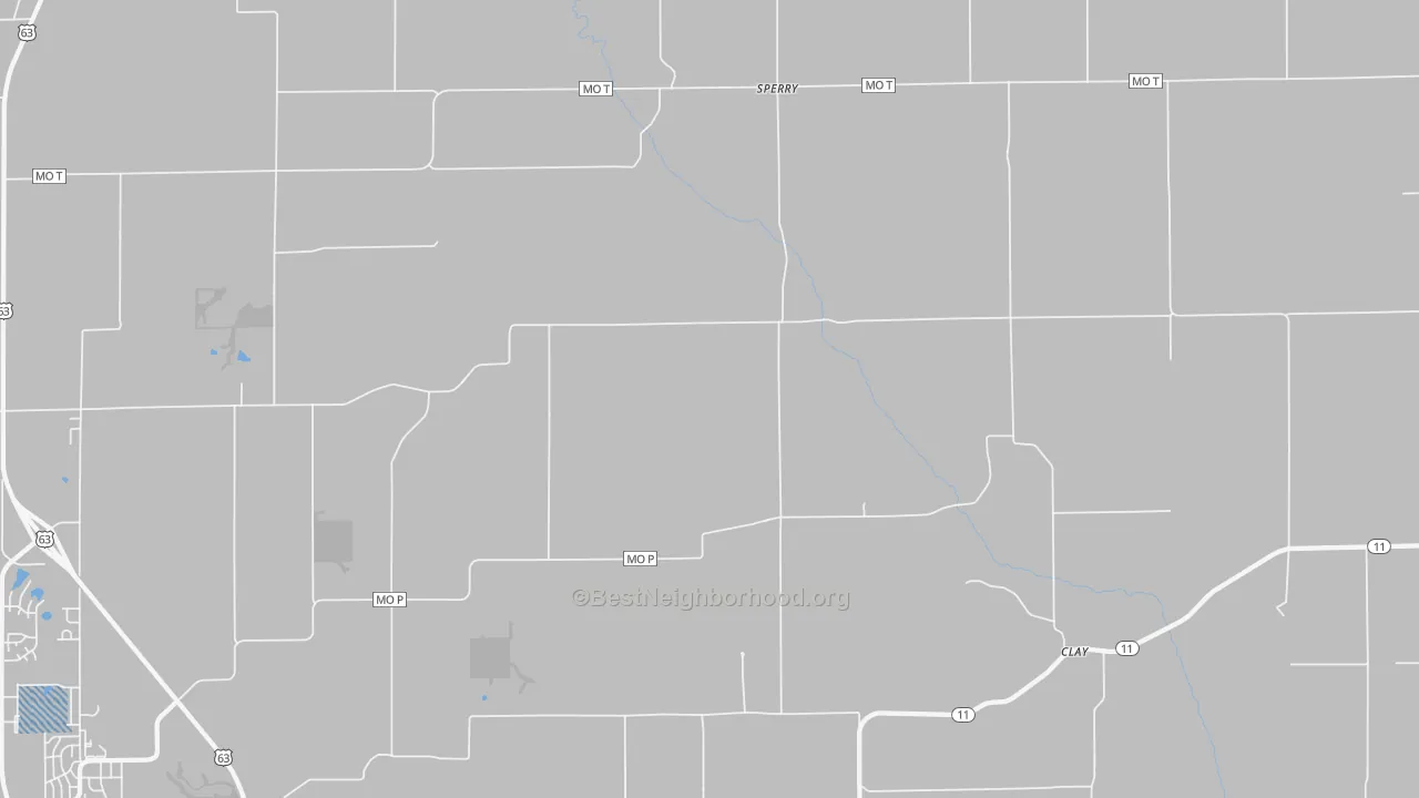 Transit Grade map of Sperry, MO