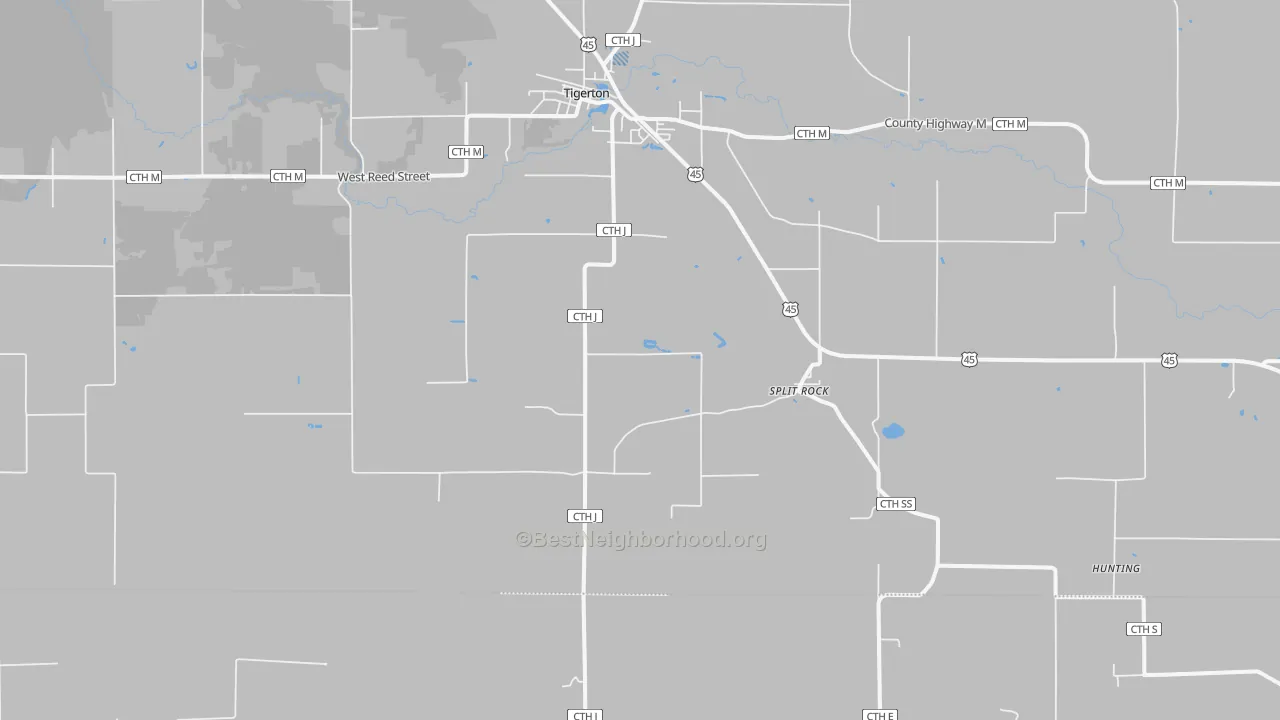 Transit Grade map of Split Rock, WI