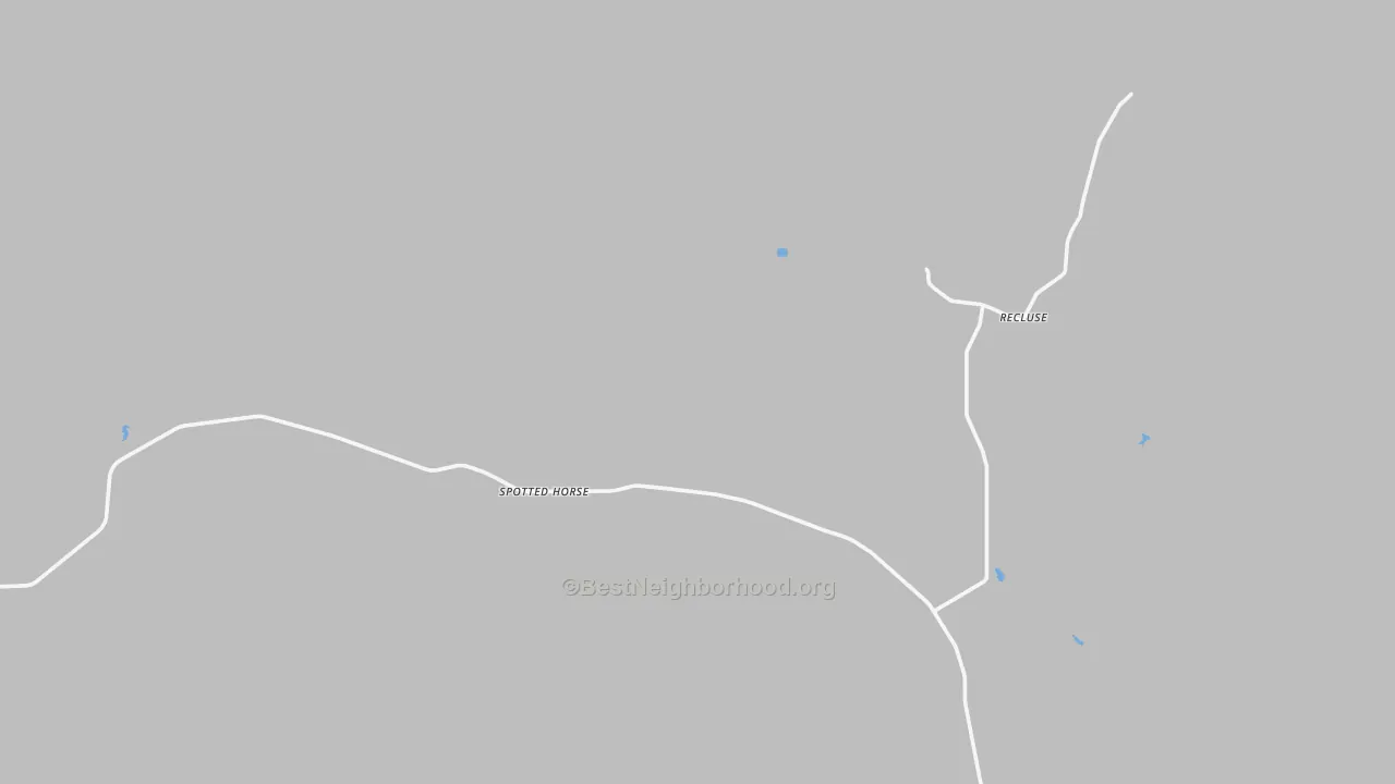 Transit Grade map of Spotted Horse, WY