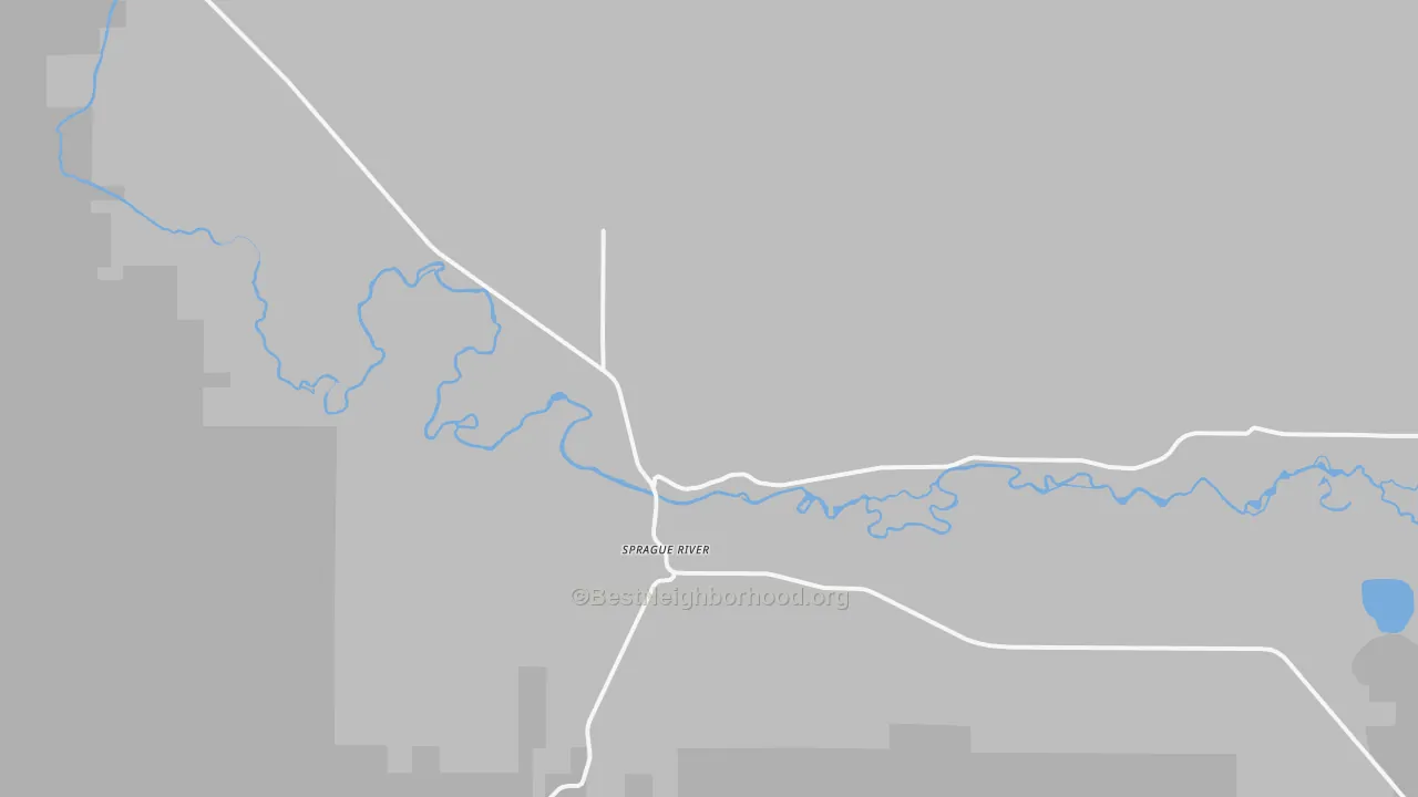 Transit Grade map of Sprague River, OR
