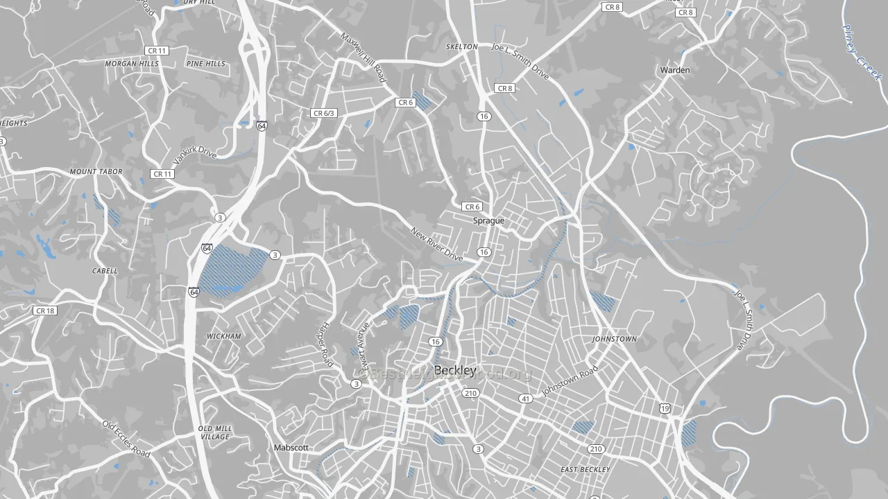 Transit Grade map of Sprague, WV