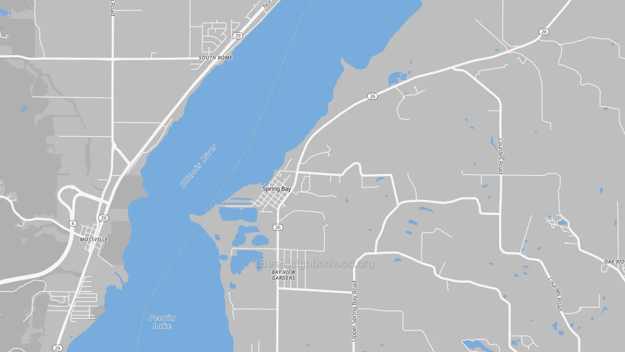 Transit Grade map of Spring Bay, IL