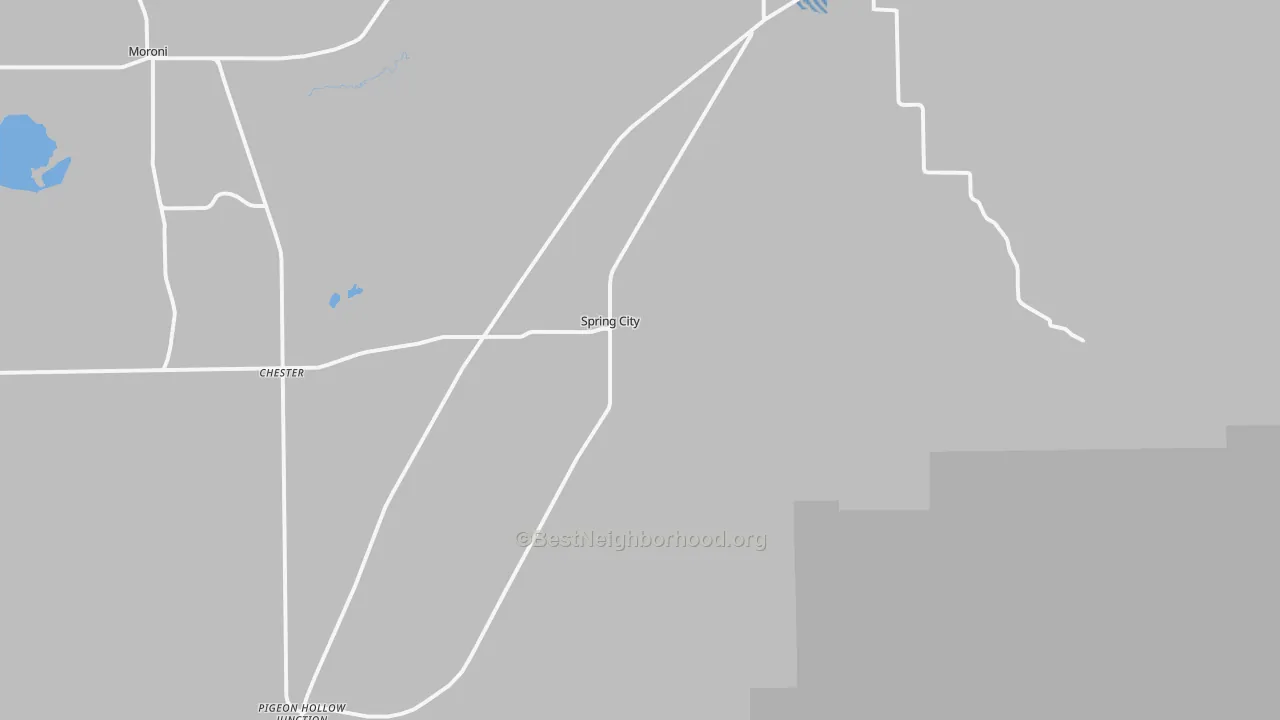 Transit Grade map of Spring City, UT