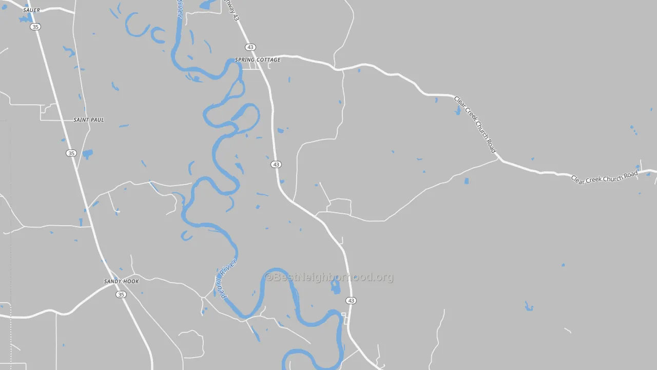 Transit Grade map of Spring Cottage, MS