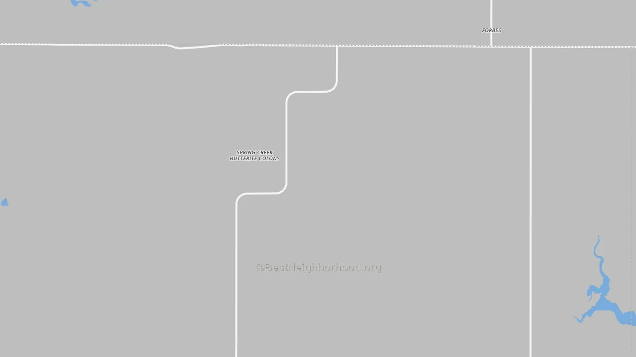 Transit Grade map of Spring Creek Colony, SD