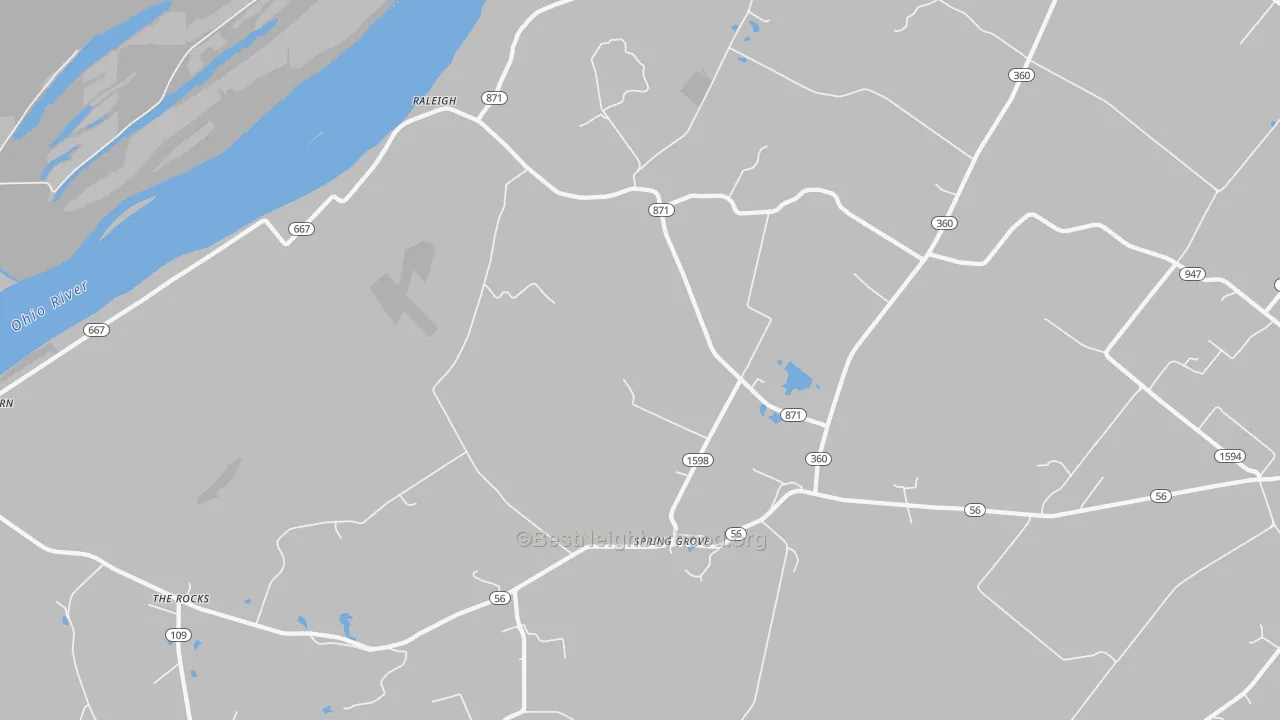 Transit Grade map of Spring Grove, KY