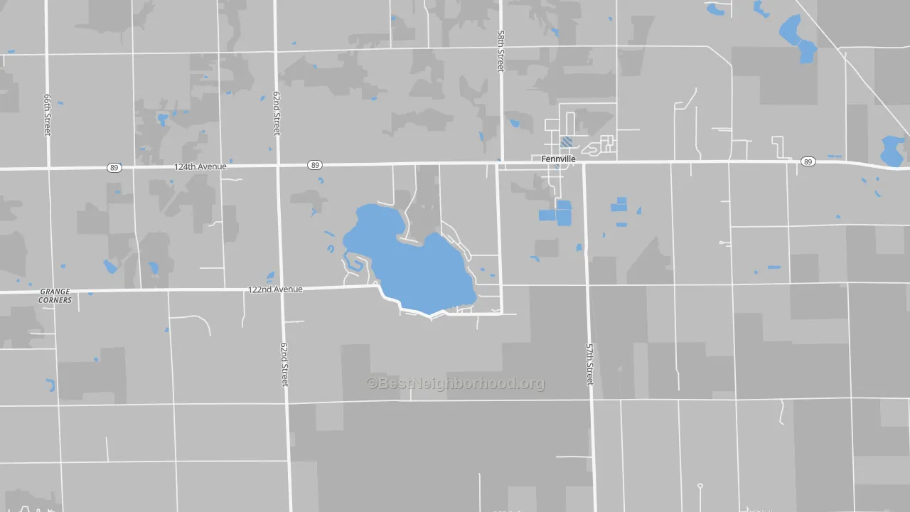 Transit Grade map of Spring Grove, MI
