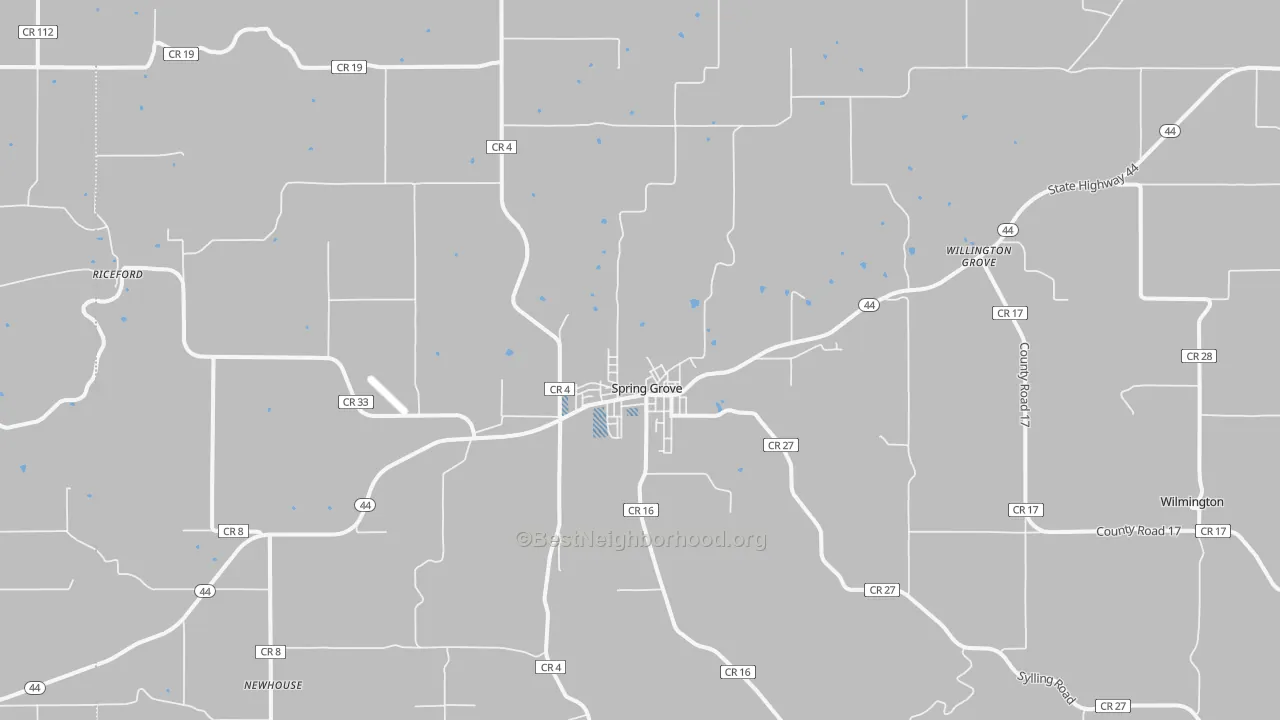 Transit Grade map of Spring Grove, MN