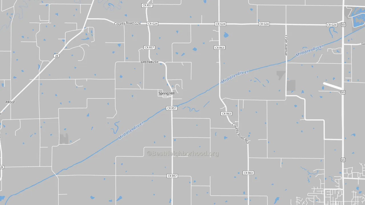 Transit Grade map of Spring Hill, IA