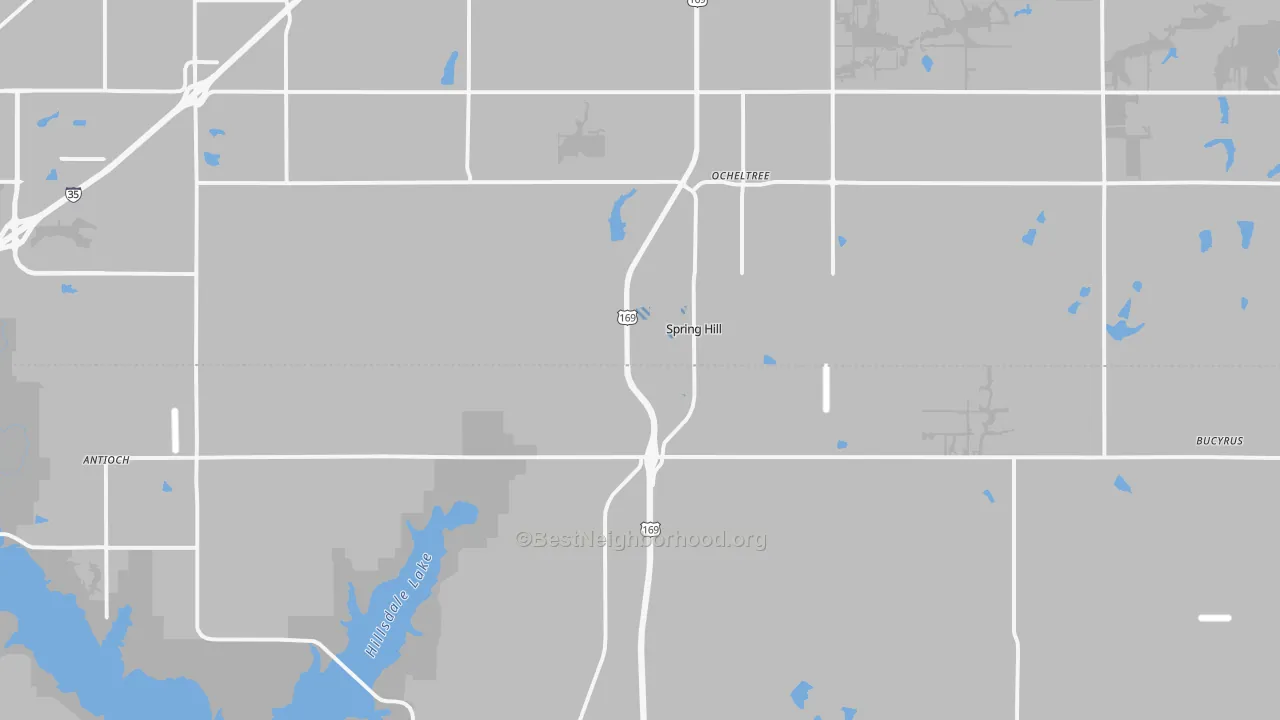 Transit Grade map of Spring Hill, KS