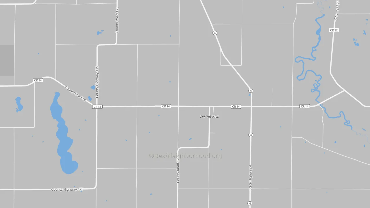 Transit Grade map of Spring Hill, MN