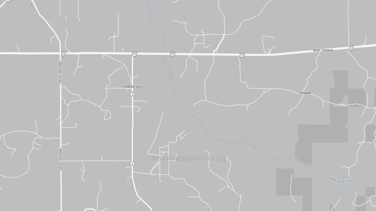 Transit Grade map of Spring Hill, MS