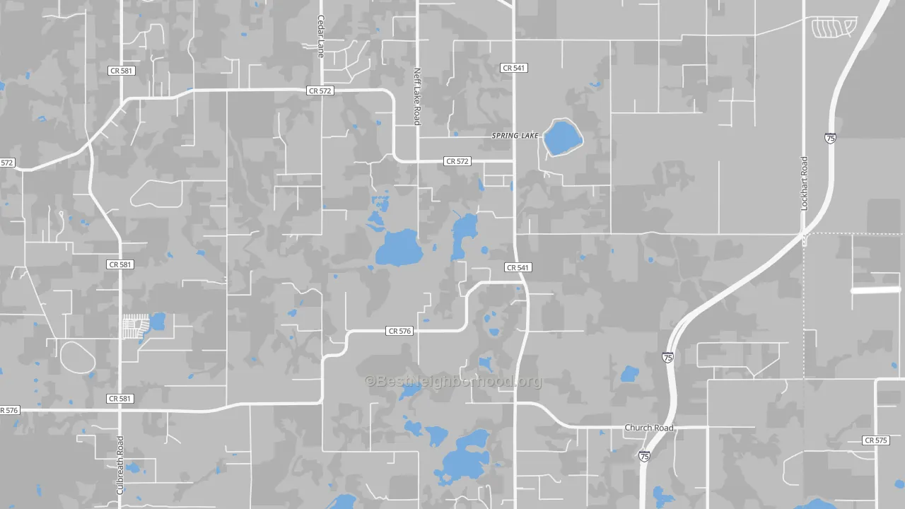 Transit Grade map of Spring Lake, FL