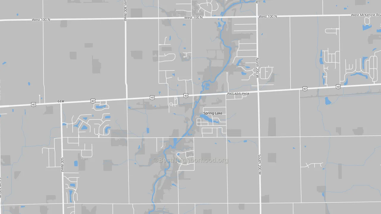 Transit Grade map of Spring Lake, IN