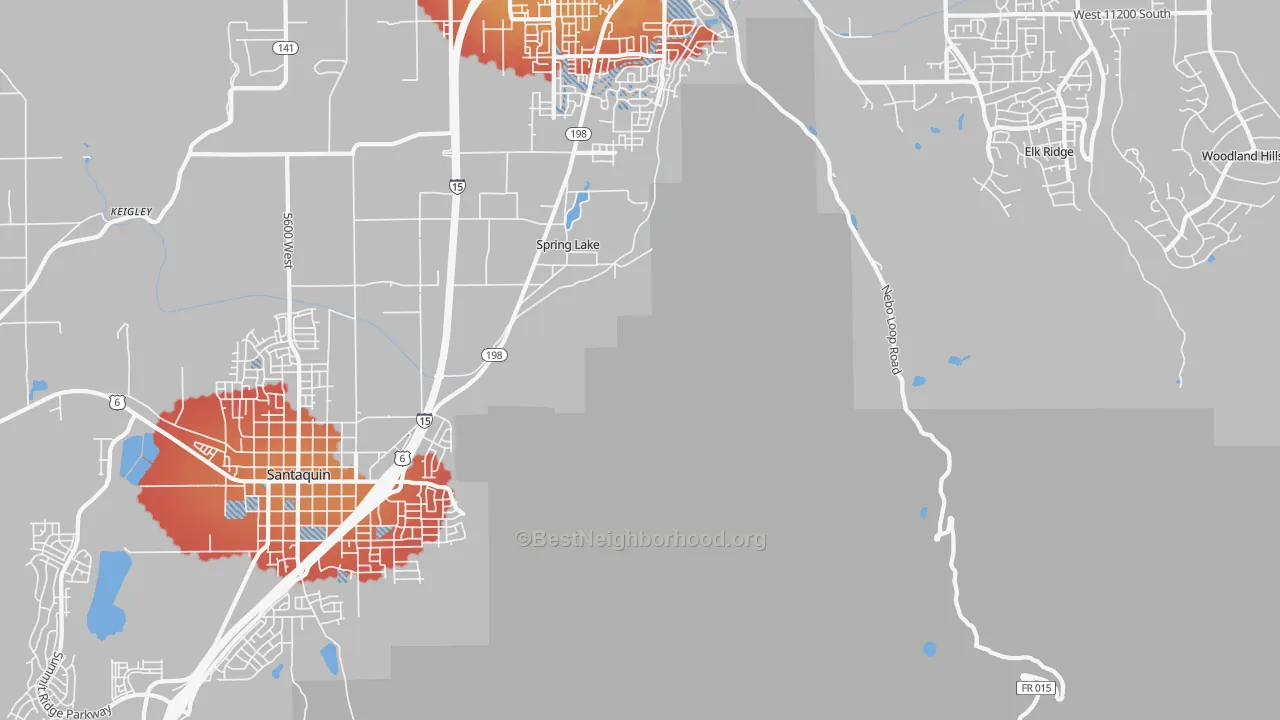 Transit Grade map of Spring Lake, UT