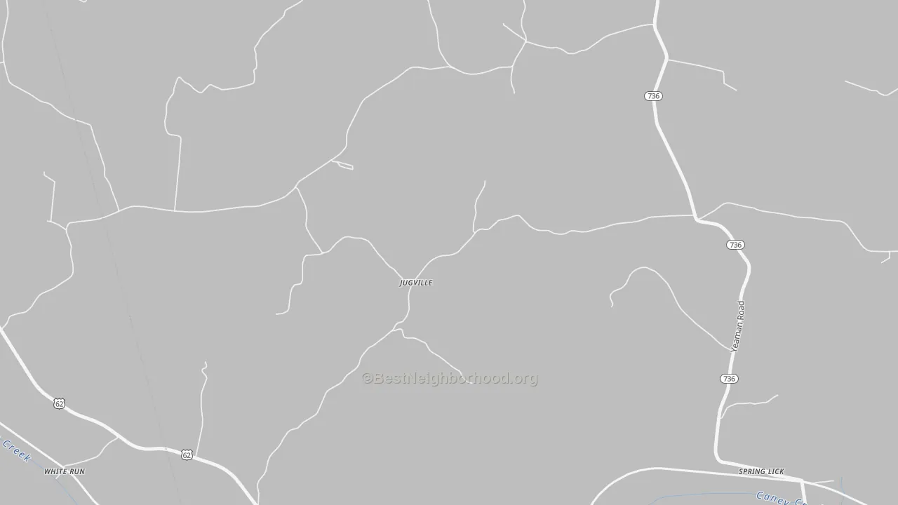 Transit Grade map of Spring Lick, KY