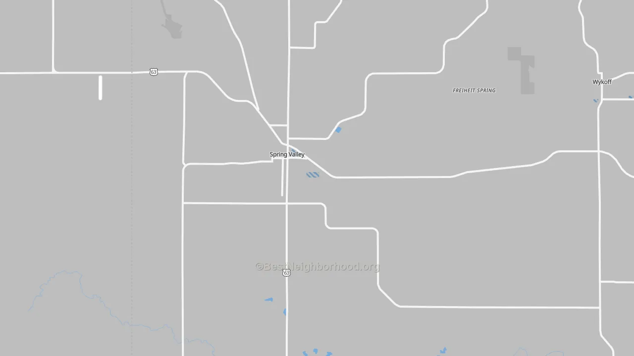 Transit Grade map of Spring Valley, MN