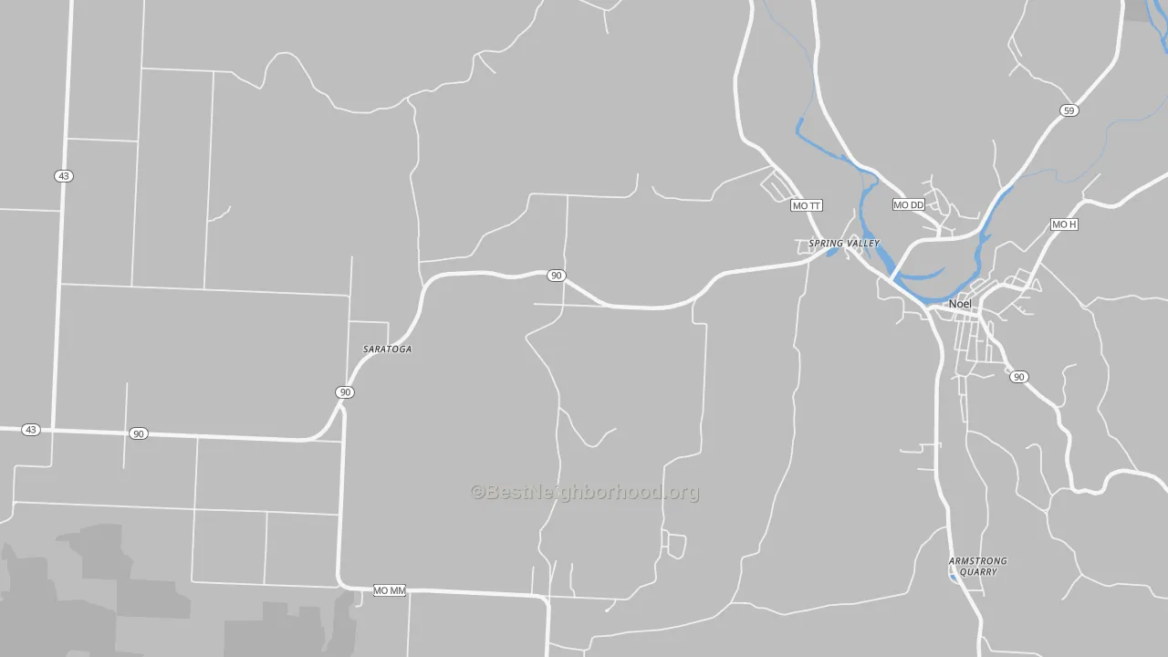 Transit Grade map of Spring Valley, MO