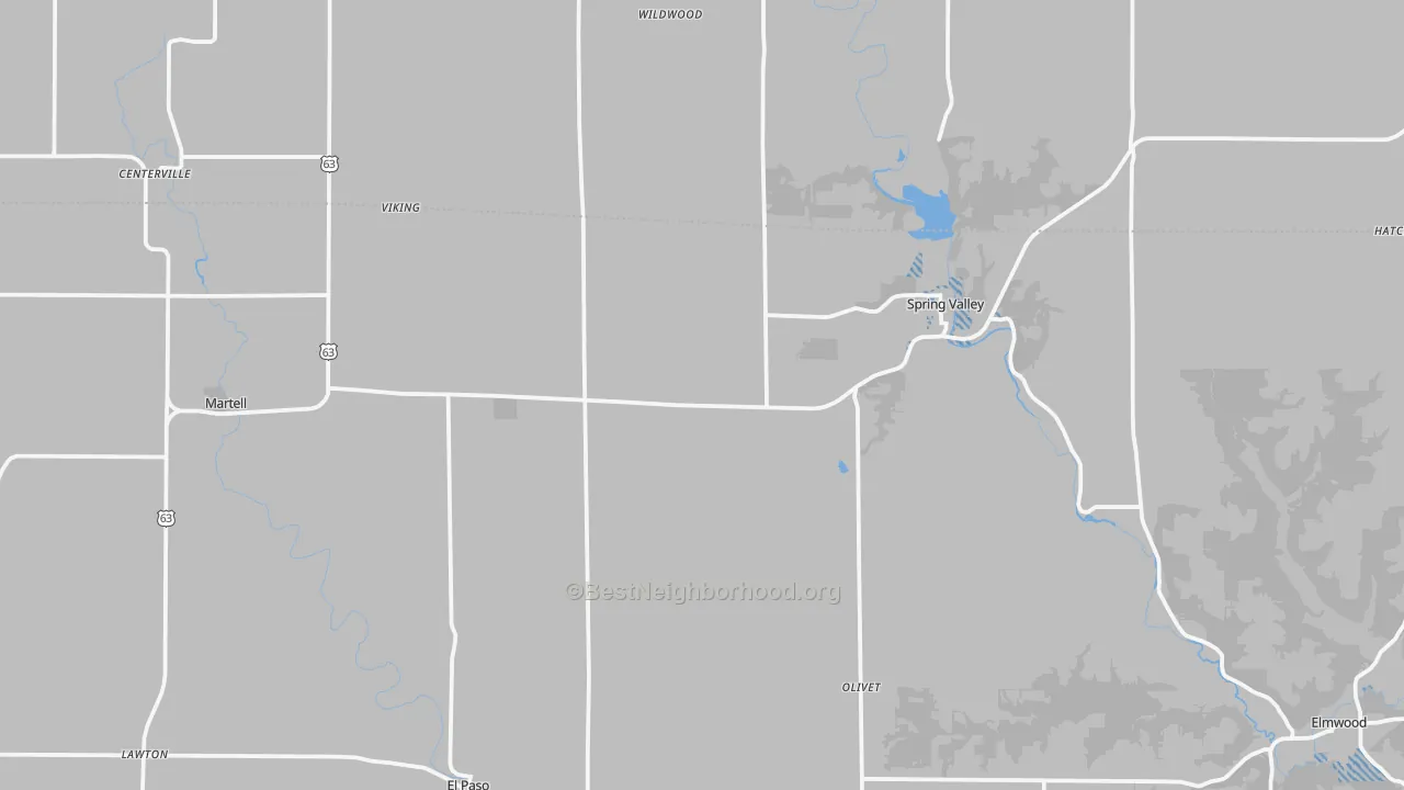 Transit Grade map of Spring Valley, WI