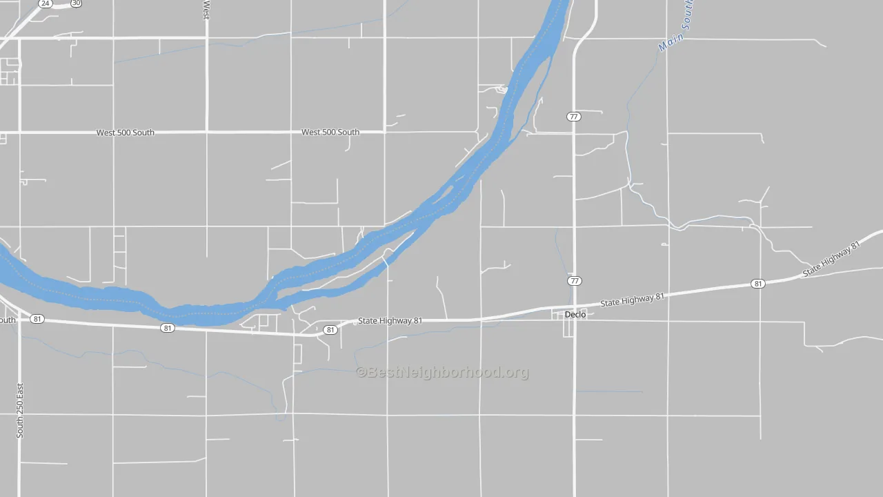 Transit Grade map of Springdale, ID