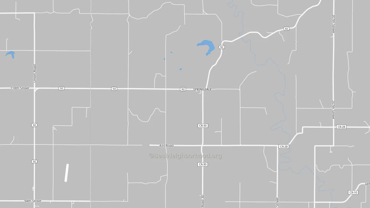 Transit Grade map of Springdale, KS