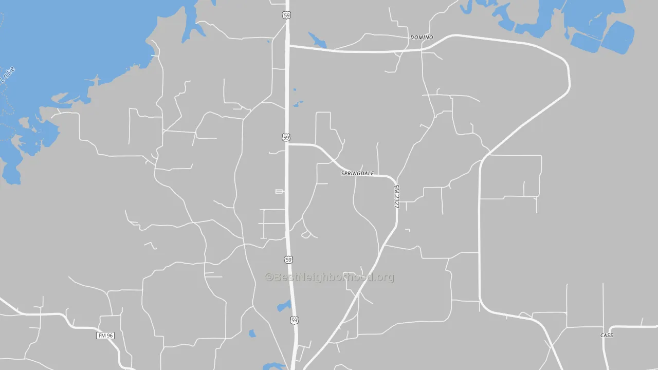 Transit Grade map of Springdale, TX
