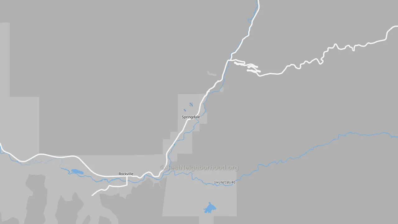 Transit Grade map of Springdale, UT