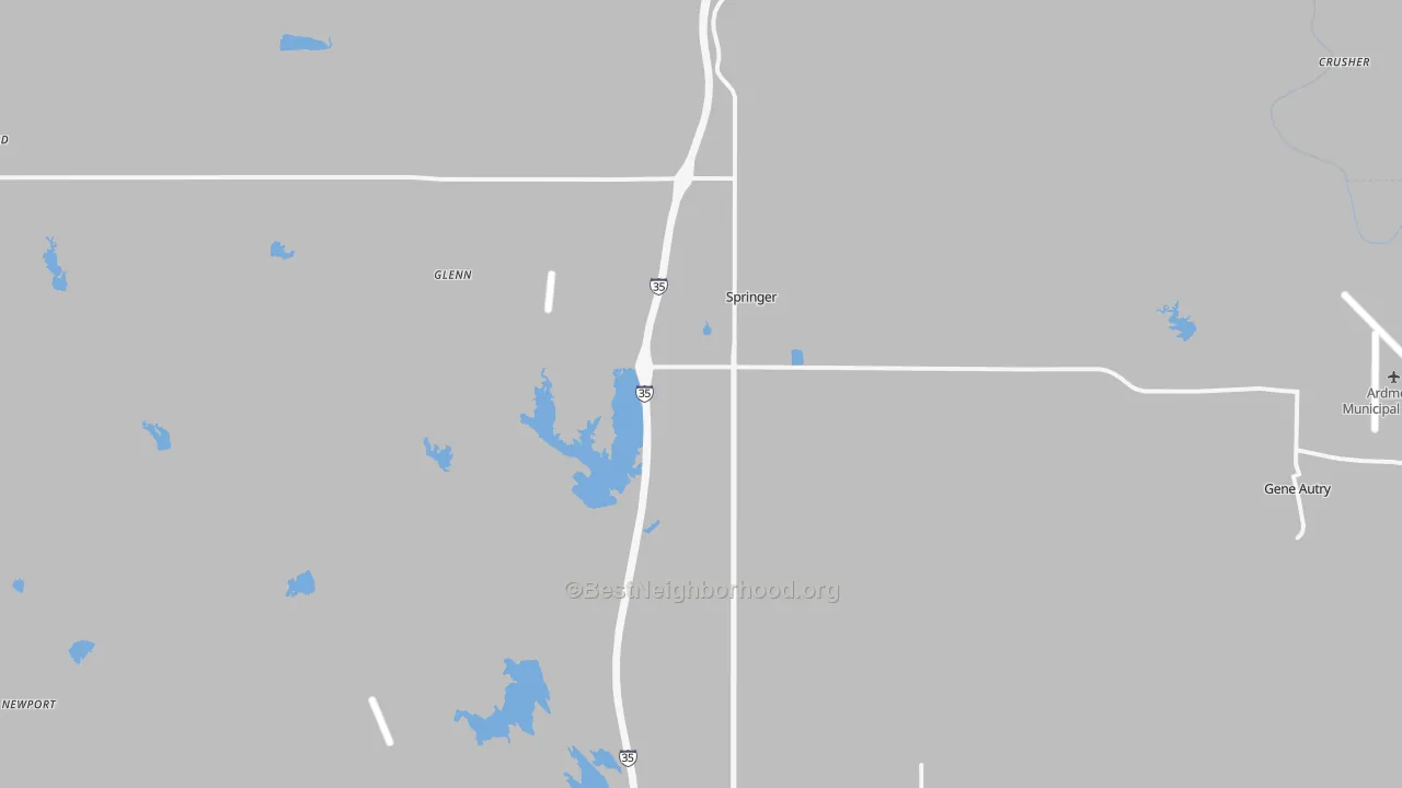 Transit Grade map of Springer, OK