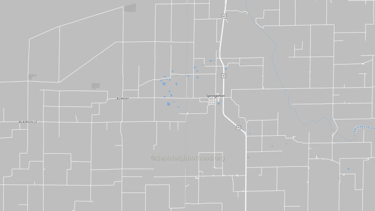 Transit Grade map of Springerton, IL