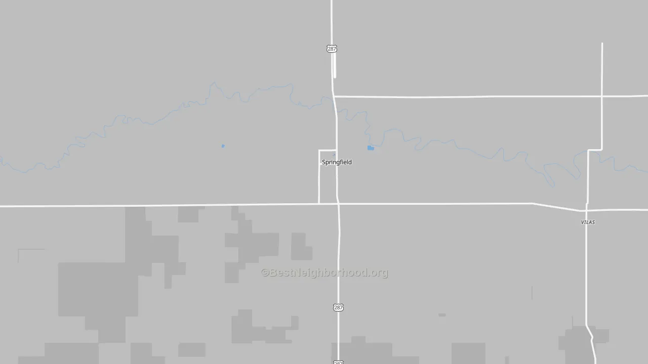 Transit Grade map of Springfield, CO