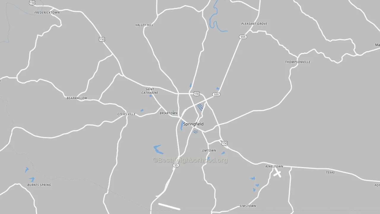 Transit Grade map of Springfield, KY